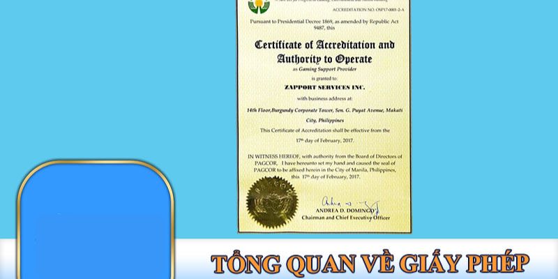 Tổng quan giấy phép kinh doanh 97win